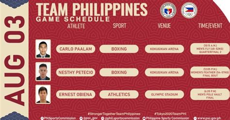 paalam next fight schedule|Olympics Schedule Today: Final events for Obiena .